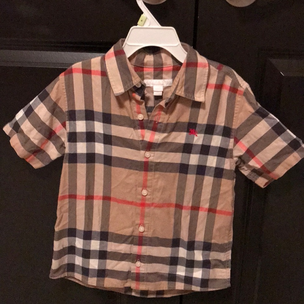 Boys Burberry button up